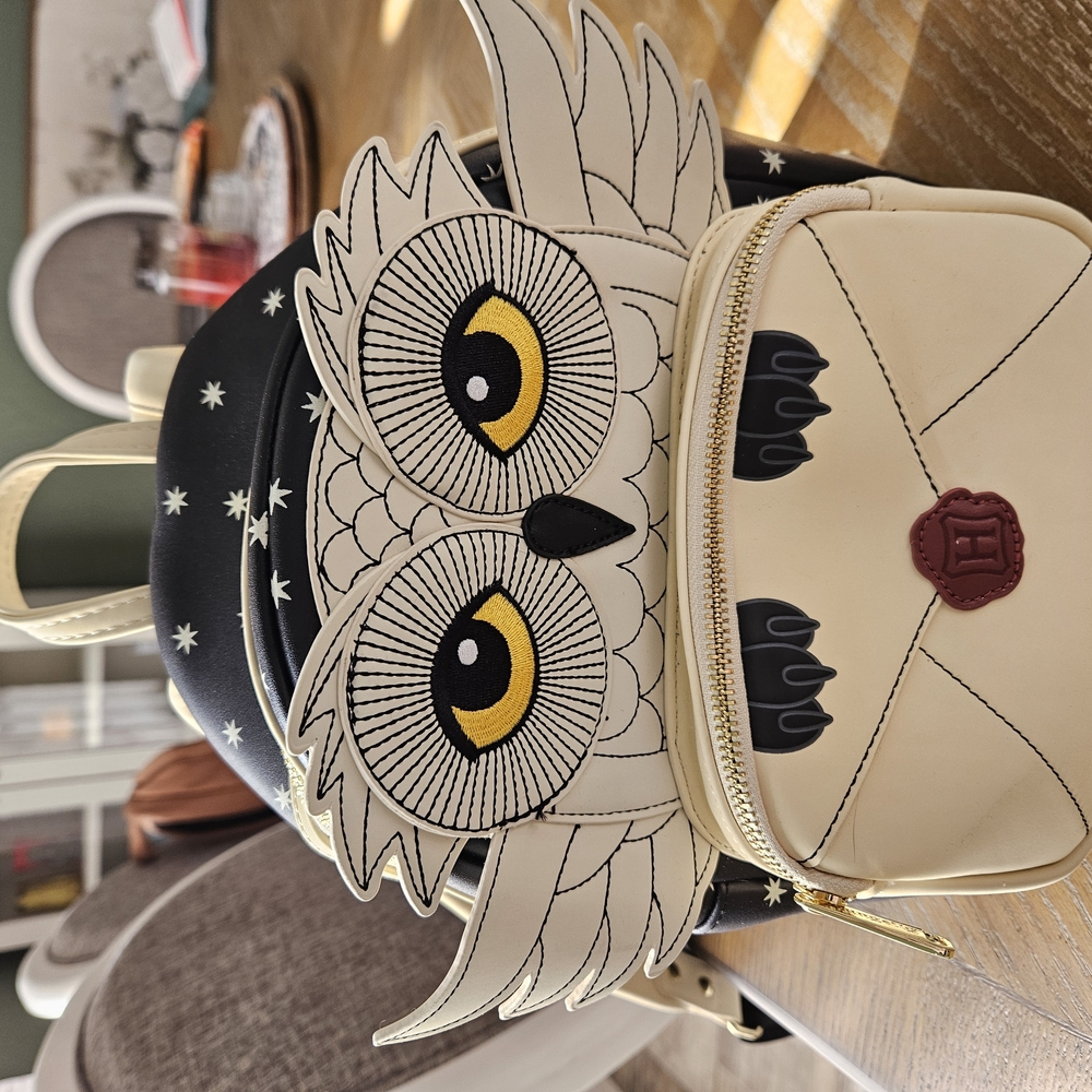 Loungefly (Like New) Harry Potter Hedwig Howler mini backpack